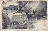 Hagen i. W. Ansichtskarte / Postkarte / Hagen i. W. / Am Markt / Am Bahnhof / Partie aus ... -