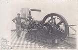 Deutsches Reich Fotokarte / Dampfmaschine -
