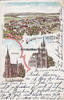 Witten / Ruhr Ansichtskarte / Postkarte / Litho / Gruss aus Witten a. d. Ruhr / Evang. Kirche -