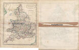 England Original Landkarte, England / Walker's Atlas. / Gestochen von Sidney Hall -