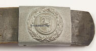  bis 1936 Deutsches Reich Feuerwehr / Kasten-Koppelschloss für Mannschaften / Provinz Westfalen / mit .... 2