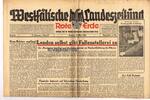 Drittes Reich / Westfalen Westfälische Landeszeitung Rote Erde / Amtliches Blatt der NSDAP -