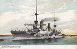 Deutsches Reich Ansichtskarte / Postkarte / S.M.S. Prinz Heinrich -