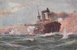 Deutsches Reich Ansichtskarte / Postkarte / Künstlerkarte von Willy Stöwer / Deutsches U-Boot .. -