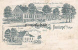  um 1900 Handarpe / Velpe / Westerkappeln Ansichtskarte / Postkarte / Litho / Gruss aus Handarpe b. Velpe / Schule 3