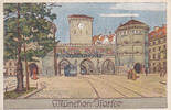 München Um 1910 Ansichtskarte / Postkarte / Künstlerkarte / Isartor 2-3 4.33 £  +  8.67 £ shipping