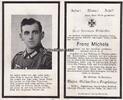 Deutsches Reich / Kell 1942 Totenzettel / Sterbebild / Franz Michels O -... 5.20 £  +  8.67 £ shipping