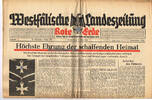Drittes Reich / Westfalen 21.5.1942 Westf&auml;lische Landeszeitung Rote Erde... 15.23 &pound;  +  10.16 &pound; shipping