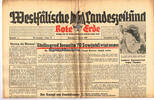Drittes Reich / Westfalen 2.2.1943 Westf&auml;lische Landeszeitung Rote Erde ... 15.23 &pound;  +  10.16 &pound; shipping