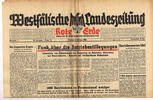Drittes Reich / Westfalen 5.2.1943 Westf&auml;lische Landeszeitung Rote Erde ... 15.23 &pound;  +  10.16 &pound; shipping
