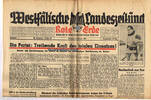Drittes Reich / Westfalen Westfälische Landeszeitung Rote Erde / Amtliches Blatt der NSDAP -