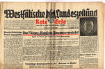 Drittes Reich / Westfalen Westfälische Landeszeitung Rote Erde / Amtliches Blatt der NSDAP -