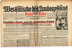 Drittes Reich / Westfalen Westfälische Landeszeitung Rote Erde / Amtliches Blatt der NSDAP -