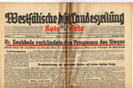Drittes Reich / Westfalen Westfälische Landeszeitung Rote Erde / Amtliches Blatt der NSDAP -