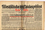 Drittes Reich / Westfalen Westfälische Landeszeitung Rote Erde / Amtliches Blatt der NSDAP -