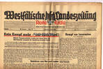 Drittes Reich / Westfalen Westfälische Landeszeitung Rote Erde / Amtliches Blatt der NSDAP -