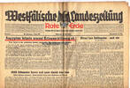 Drittes Reich / Westfalen Westfälische Landeszeitung Rote Erde / Amtliches Blatt der NSDAP -