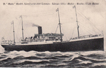 Deutsches Reich Ansichtskarte / D. <i> Main< / i> / Nordd. Lloyd=10.000 Tonnen - Länge:152,4 Meter - ... -