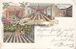 Frankfurt a.M. Litho/Gruss aus Heckmanns Theater Frankfurt a.M./Restaurant/Eingang zum... -