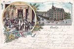 Kassel Litho/Gruss aus dem Café Kaletsch/Cassel, den -