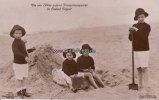 Deutsches Reich/Zoppot Ansichtskarte/Postkarte/Die vier Söhne unseres Kronprinzenpaares im Seebad... -