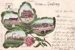 Castrop Ansichtskarte/Postkarte/Gruss aus Castrop/Amtsgericht./Bahnhof./Zeche Erin./... -