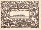 Deutsches Reich Schmuckblatt-Telegramm/Schmucktelegramm/Deutscher Reichstelegraph/Dem jungen... -
