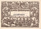 Deutsches Reich Schmuckblatt-Telegramm/Schmucktelegramm/Deutscher Reichstelegraph/Herzlichen... -