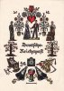 Drittes Reich Schmuckblatt-Telegramm/Schmucktelegramm/Deutsche Reichspost/Herzlichen... -