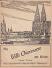 Köln 10-seitiges Gesangs-Potpourri mit Willi Ostermann am Rhein -