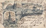 Tilburg/Niederlande Litho/Vorläufer/Tilburg./Markt./Trappistenklooster en Kerk./Trappistenbroowerij. -