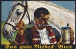 Deutsches Reich Werbekarte/Ansichtskarte/Das gute Riebeck-Bier -