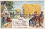 Deutsches Reich Werbekarte/Ansichtskarte/Bauernregel mit Reklame für die Düngung mit Kali/August -