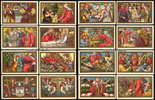 Frankreich 52 Ansichtskarten / Künstlerkarten / Französische, biblische, Lehrmittelserie... -