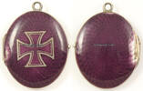 Deutsches Reich Patriotisches, tragbares Medaillon / Eisernes Kreuz -