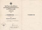  1940 Drittes Reich Urkunde/Verleihung des Eisernen Kreuzes 2. Klasse mit eigenh. Unterschrift Himer 2