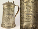 Arnsberg Biedermeier Krug / Bierkrug / Jubiläumskrug / Hermes / Oberlandesgericht -