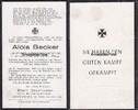Drittes Reich / Gusenburg, Bonn 1943 Totenzettel / Sterbebild / Alois Be... 6.07 £  +  8.67 £ shipping