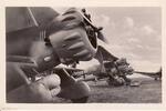 Drittes Reich Ansichtskarte/Deutsche Wehrmacht,Bomber vor dem Start -