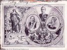 Deutsches Reich Drehkarte/Das Kaiserpaar,Augusta Victoria mit Wilhelm II.und sieben Kindern -
