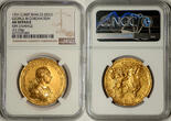 Great Britain 1761 Coronation of George III Gold Medal NGC AU+ Mintage: 858