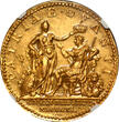 Great Britain 1761 Coronation of George III Gold Medal NGC AU+ Mintage: 858