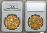 Great Britain Edward IV First Reign (1461-70) Gold Ryal (Rose-Noble) NGC AU-58