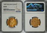 Great Britain 1683 Charles II Gold Guinea NGC XF-45