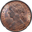 Great Britain 1870 Victoria Bronze Penny NGC MS-63 Red & Brown SCARCE DATE !!