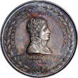France 1800 Napoleon I Battle of Marengo / Death of Desaix Large Silver Medal NG MS-63