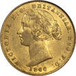 Reserve Bank of Australia 1866 Victoria Gold Sovereign NGC MS-61 Old Slab!!