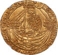 Great Britain Edward III Gold Noble Pre-Treaty w/French Title (1351-52) NGC MS62 MS-62