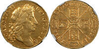 Great Britain Guinea Great Britain 1683 Charles II Gold Guinea NGC XF-45 -