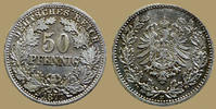 Kaiserreich  50 Pfennig 1877 E ss-vz